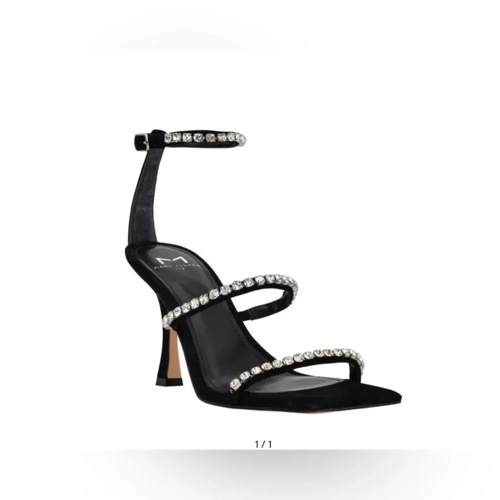 Dezzi Rhinestone Ankle Strap Sandal